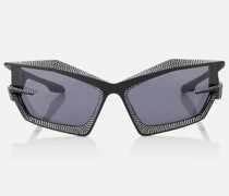 Sonnenbrille Giv Cut mit Kristallen
