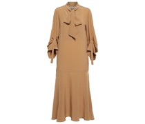 Victoria Beckham Midikleid aus Seiden-Crepe