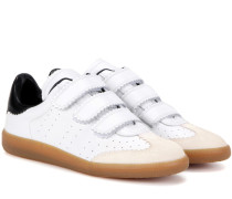 Isabel Marant Sneakers Beth aus Leder und Veloursleder