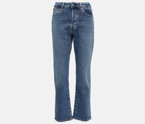 Mid-Rise Straight Jeans American