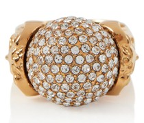 Versace Kristallverzierter Ring Medusa