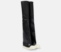 Overknee-Stiefel Oblique aus Leder