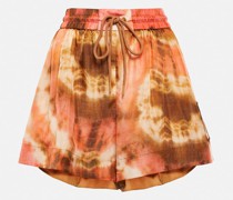 Zimmermann High-Rise Shorts Vacay aus Seide