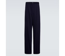 Balenciaga Mid-Rise-Hose aus Wolle