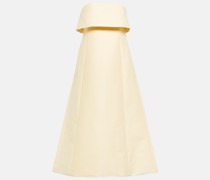 Midikleid aus Baumwolle und Wolle