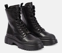 Hogan Combat Boots H619 aus Leder