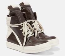 High-Top Sneakers Geobasket aus Leder