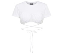 Jacquemus Cropped-Top Le T-shirt Baci