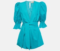 Playsuit Orquidea aus Leinen und Baumwolle