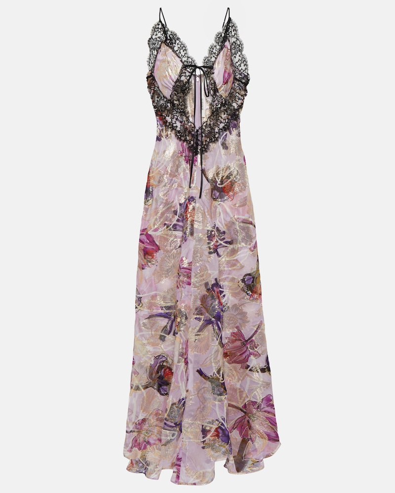 Rodarte Damen Rodarte Maxikleid mit Spitze