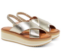 Clergerie Plateausandalen Freedom aus Leder