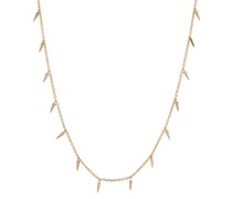 Halskette aus 14kt Gelbgold mit Diamanten