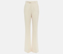 Gucci Weite Hose aus Woll-Crepe