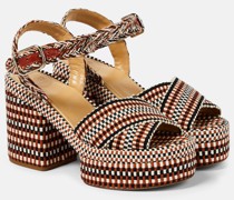 Chloe Plateausandalen Odina aus Jacquard