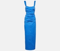 Robe Azul aus einem Baumwollgemisch