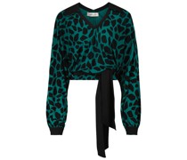 Diane von Furstenberg Bedrucktes Top Violet aus Jersey