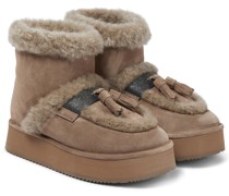 Brunello Cucinelli Ankle Boots mit Shearling