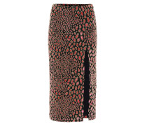Caroline Constas Midirock aus Samt mit Metallic-Garn
