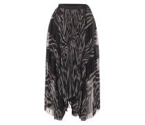 Sacai Wickelrock aus Chiffon und Satin
