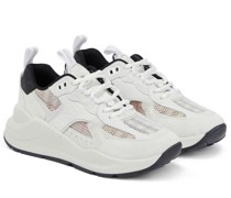 Burberry Sneakers Vintage Check mit Veloursleder