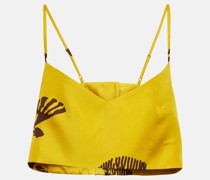 Asceno Cropped-Top Ezra aus Seide
