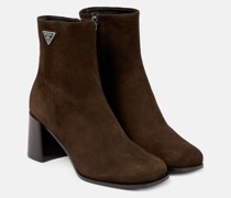 Ankle Boots aus Veloursleder