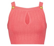 Balmain Cropped-Top aus Strick