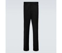 High-Rise-Hose aus Wolle