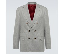 Brunello Cucinelli Blazer aus Wolle, Seide und Kaschmir