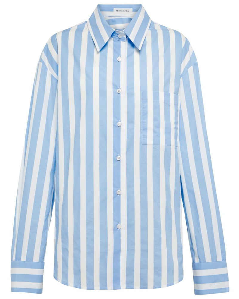 FRANKIE Shop Damen The Frankie Shop Gestreiftes Hemd Lui aus Baumwolle