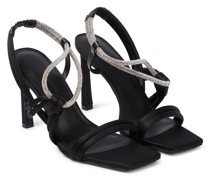 Simkhai Verzierte Sandalen Cassie aus Satin