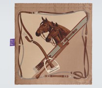 Ralph Lauren Purple Label Einstecktuch aus Kaschmir und Seide