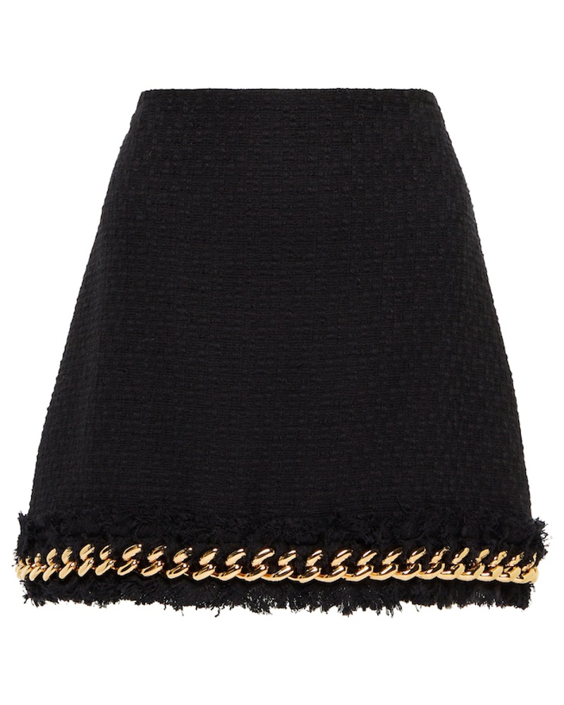 Versace Damen Versace Verzierter Minirock aus Tweed