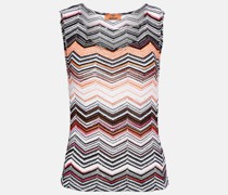 Missoni Top aus Strick mit Pailletten