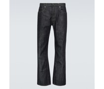 Mid-Rise Straight Jeans