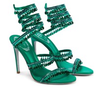 Rene Caovilla Verzierte Sandalen Chandelier aus Satin