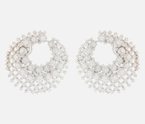 Clip-Ohrringe aus 18kt Weissgold mit Diamanten