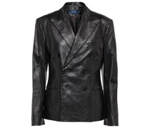 Doppelreihiger Blazer aus Leder