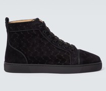 High-Top-Sneakers Louis aus Veloursleder