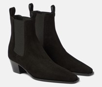 Toteme Ankle Boots The City aus Veloursleder