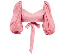 Zimmermann Cropped-Top Jeannie aus Leinen