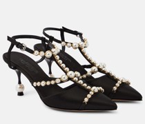 Giambattista Valli Verzierte Pumps aus Satin