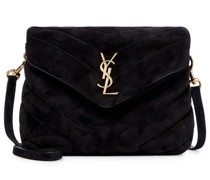 Saint Laurent Schultertasche Loulou Toy aus Veloursleder