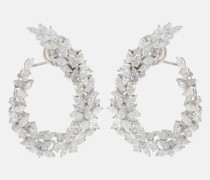 Einzelner Ohrring aus 18kt Weissgold mit Diamanten