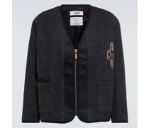 Adish Bestickte Jacke aus Wolle