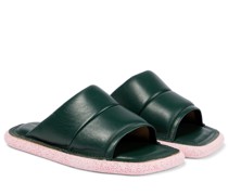 Dries Van Noten Pantoletten aus Leder
