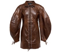 Rotate Birger Christensen Minikleid aus Lederimitat