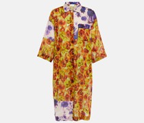Dries Van Noten Hemdblusenkleid aus Baumwoll-Voile