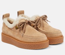 See By Chloe Mokassins Capsule aus Veloursleder mit Shearling