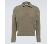 Ami Paris Polopullover Hairy aus einem Wollgemisch